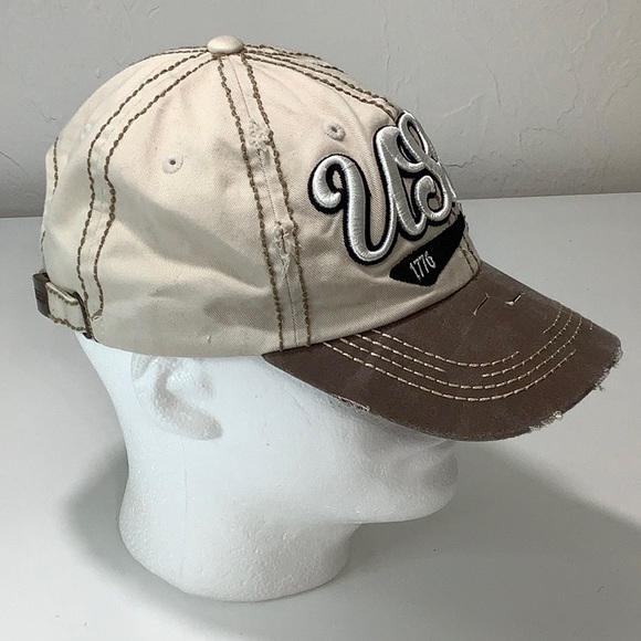 KBETHOS original vintage distressed large embroidered logo baseball hat Size OS - Picture 2 of 9